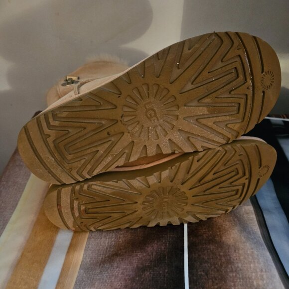 Ugg Marciela II Genuine Shearling Chestnut Brown Suede Boot - Picture 7 of 7